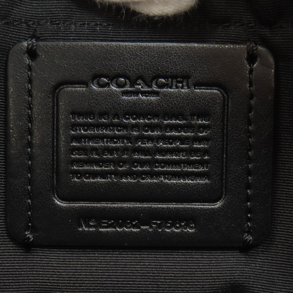 COACH F75818 Hose and carriage Shoulder Bag Leather Ladies [Used]