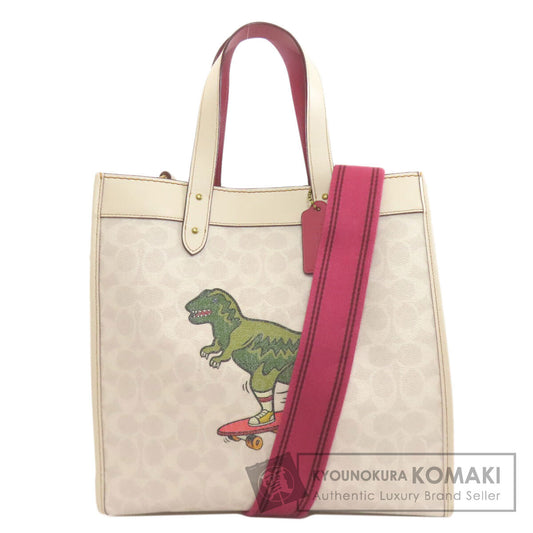 COACH C4804 Rexy Signature 2WAY Handbag PVC LeatherLadies [Used]