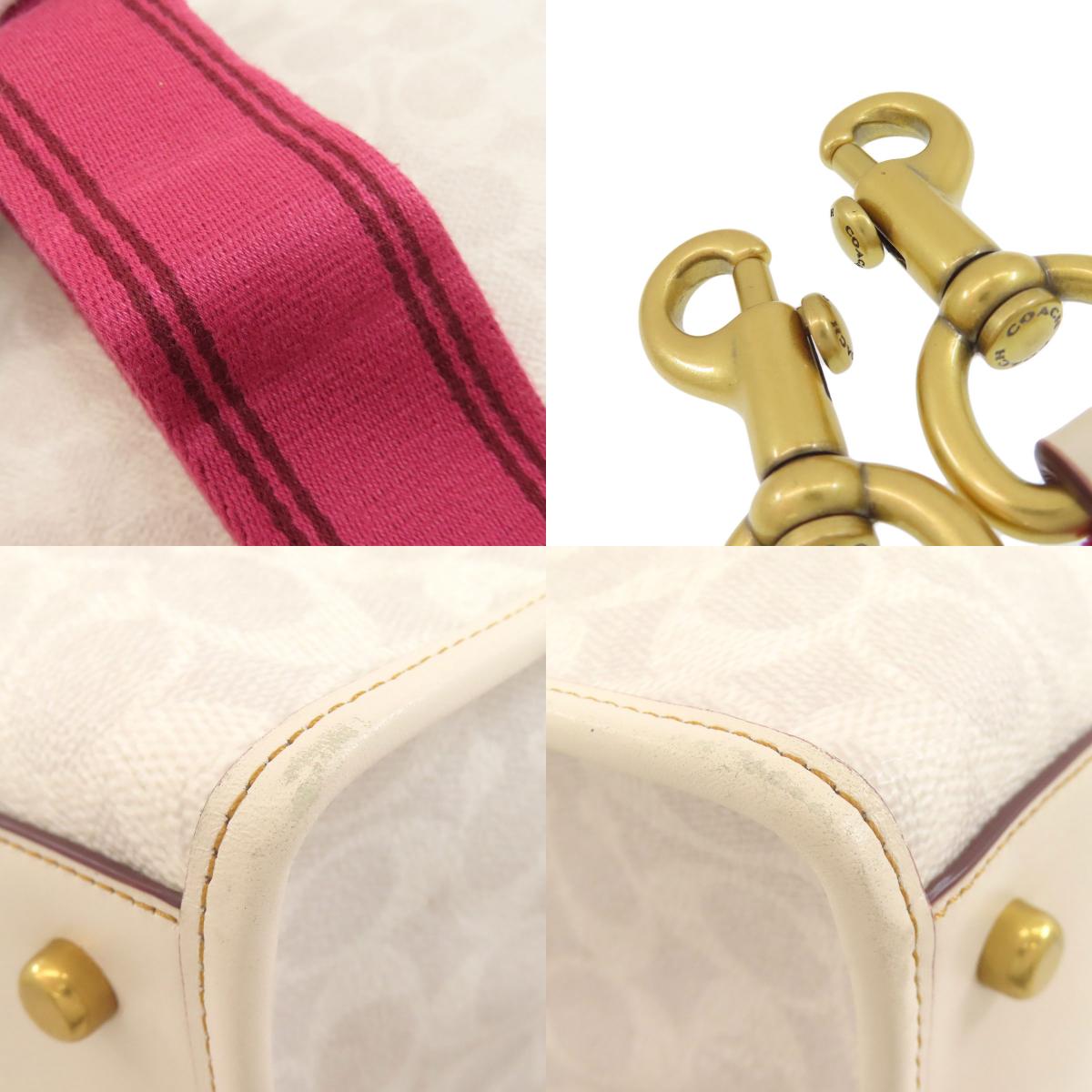 COACH C4804 Rexy Signature 2WAY Handbag PVC LeatherLadies [Used]