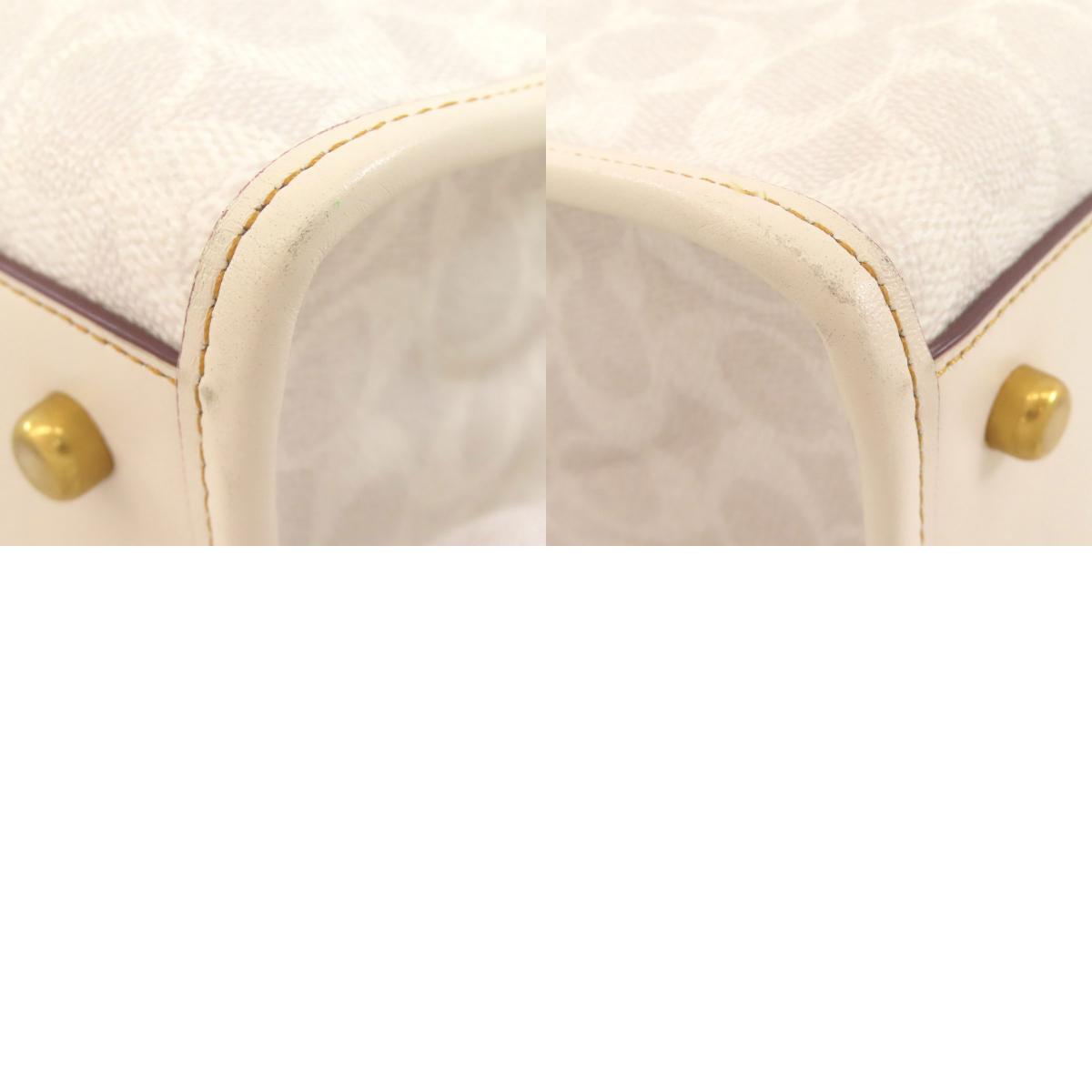 COACH C4804 Rexy Signature 2WAY Handbag PVC LeatherLadies [Used]