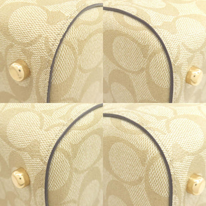 COACH F83607 Rowan Satchel Signature 2WAY Handbag PVC LeatherLadies [Used]