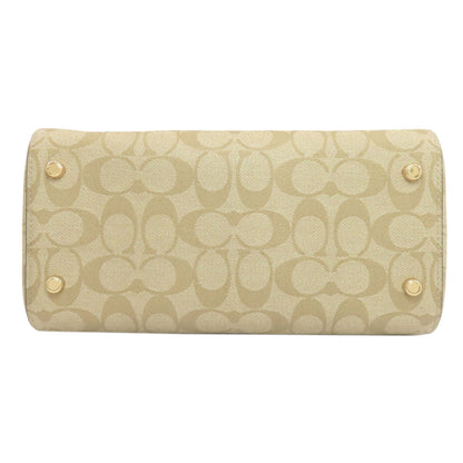 COACH F83607 Rowan Satchel Signature 2WAY Handbag PVC LeatherLadies [Used]