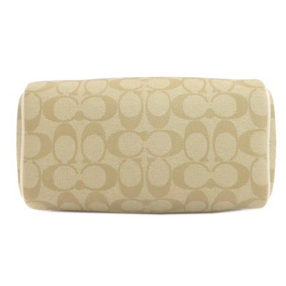 COACH 32203 Rowan Satchel Signature 2WAY Handbag PVC LeatherLadies [Used]