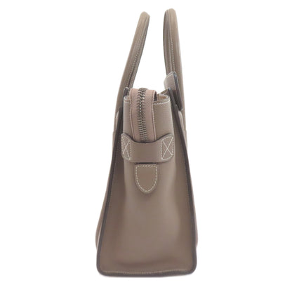 CELINE Luggage micro Handbag Calf Ladies [Used]