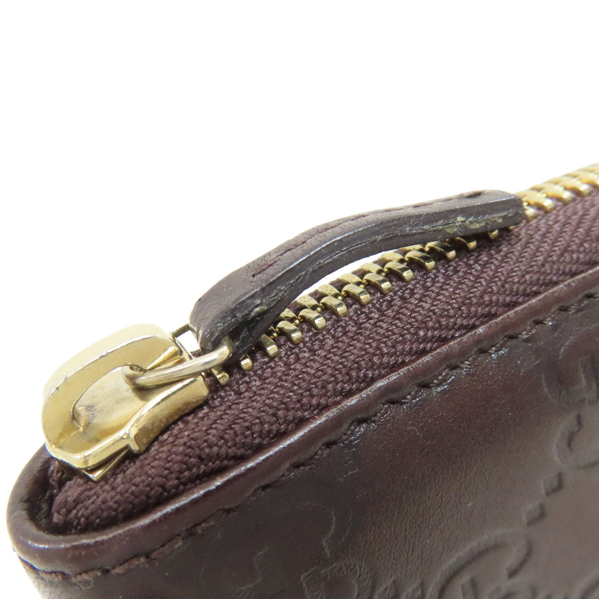 GUCCI 255452 GG Card Case Leather Ladies [Used]