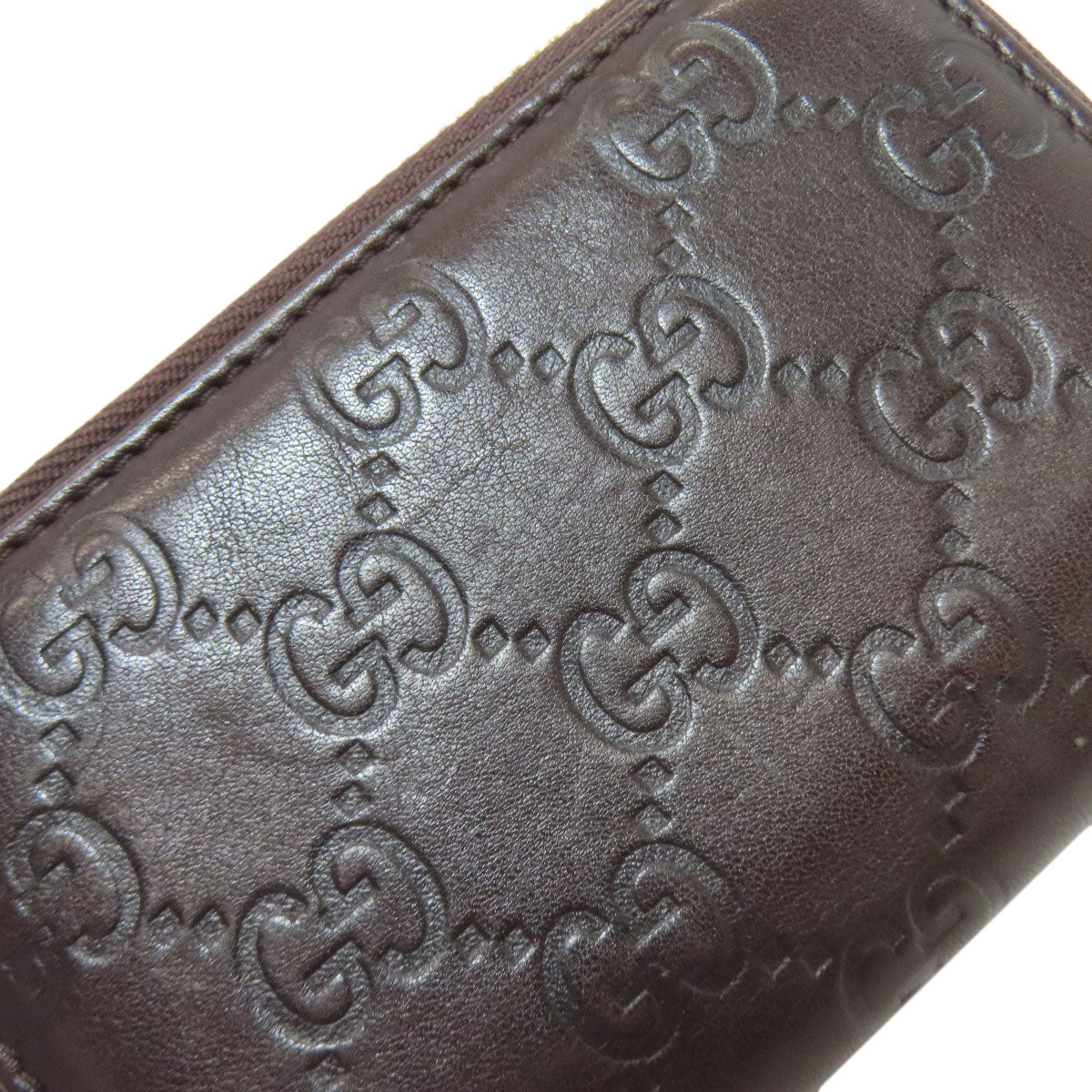 GUCCI 255452 GG Card Case Leather Ladies [Used]
