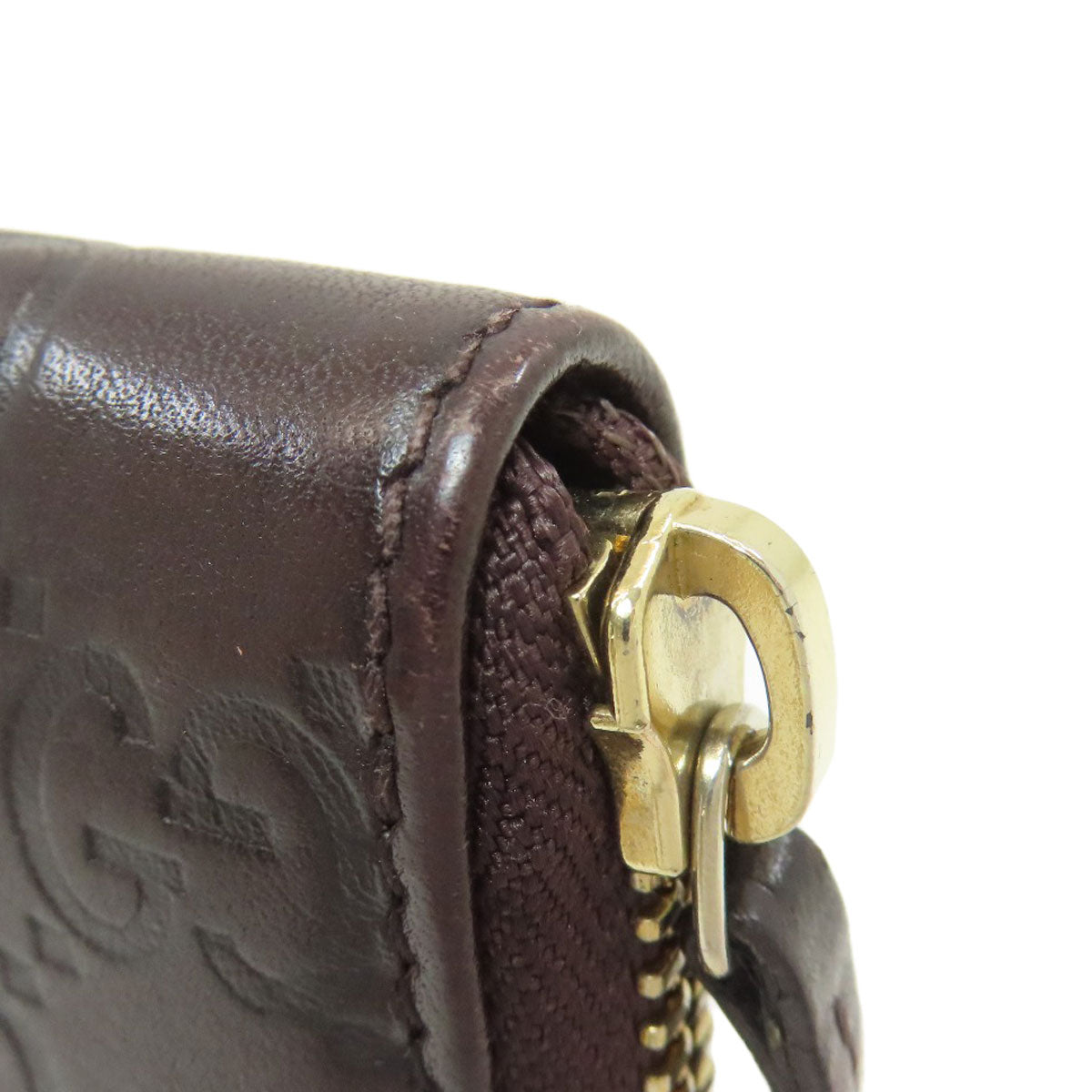 GUCCI 255452 GG Card Case Leather Ladies [Used]
