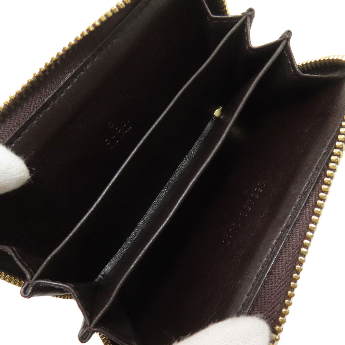 GUCCI 255452 GG Card Case Leather Ladies [Used]