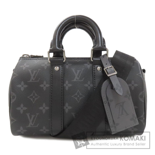 LOUIS VUITTON M46271 Keepall Bandouliere 25 Handbag Monogram Eclipse Monogram Eclipse Reverse Canvasmens [Used]