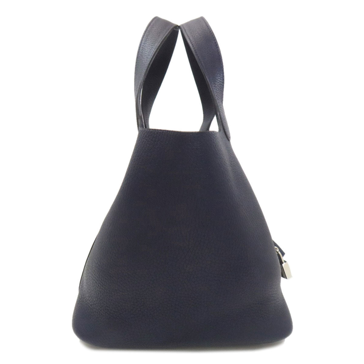 HERMES Picotin Lock MM Blue Nuit SilverHardware Handbag Taurillon Clemence Ladies [Used]