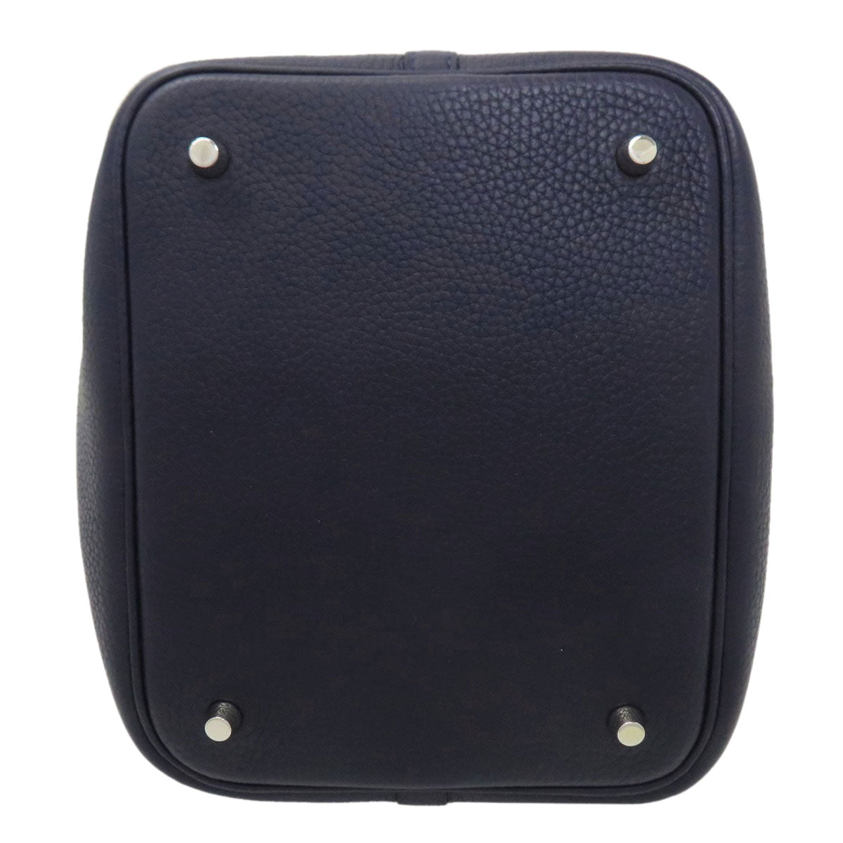 HERMES Picotin Lock MM Blue Nuit SilverHardware Handbag Taurillon Clemence Ladies [Used]