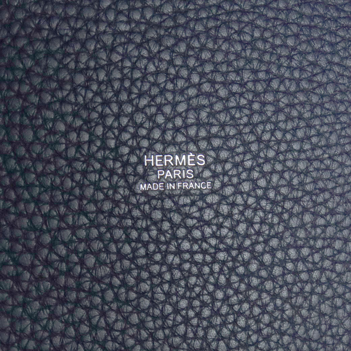 HERMES Picotin Lock MM Blue Nuit SilverHardware Handbag Taurillon Clemence Ladies [Used]