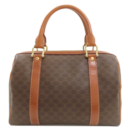 CELINE Macadam pattern Boston bag Leather Ladies [Used]