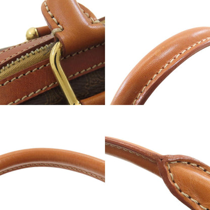 CELINE Macadam pattern Boston bag Leather Ladies [Used]