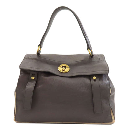 YVES SAINT LAURENT 229680 Muse toe Handbag Leather Ladies [Used]