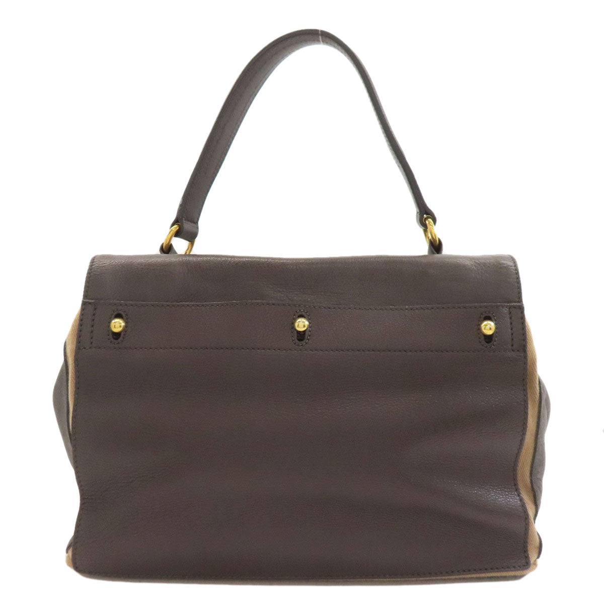 YVES SAINT LAURENT 229680 Muse toe Handbag Leather Ladies [Used]