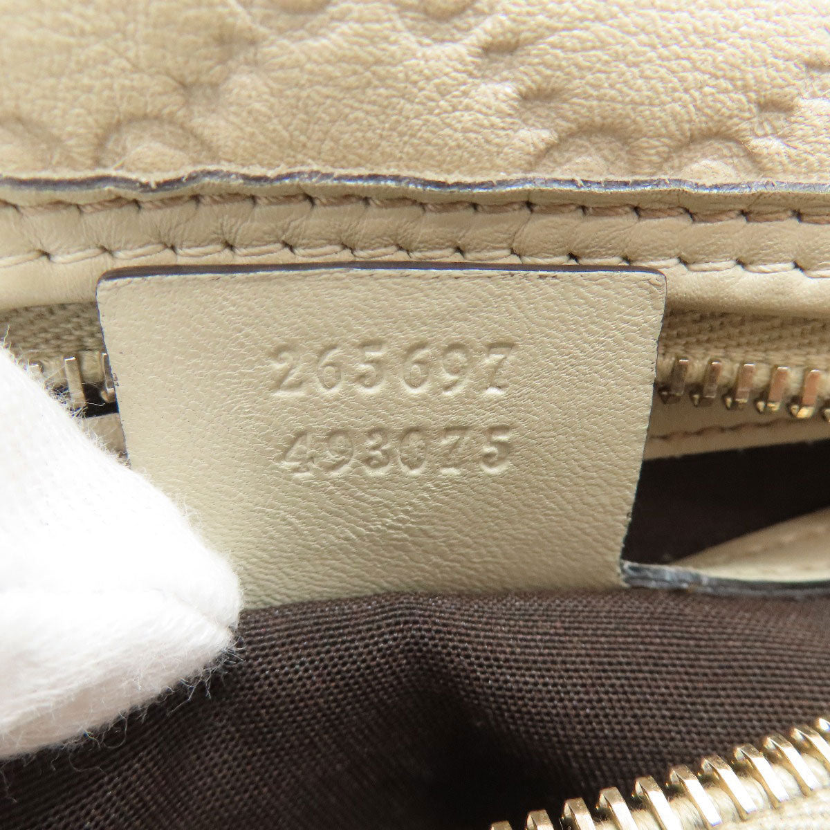 GUCCI 265697 Outlet GG Signature Guccissima Handbag Leather Ladies [Used]