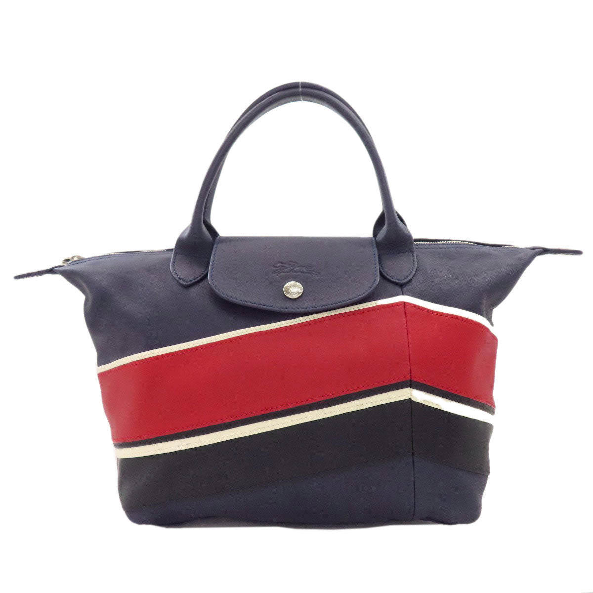 Longchamp Le Pliage cuir Handbag Calf Ladies [Used]