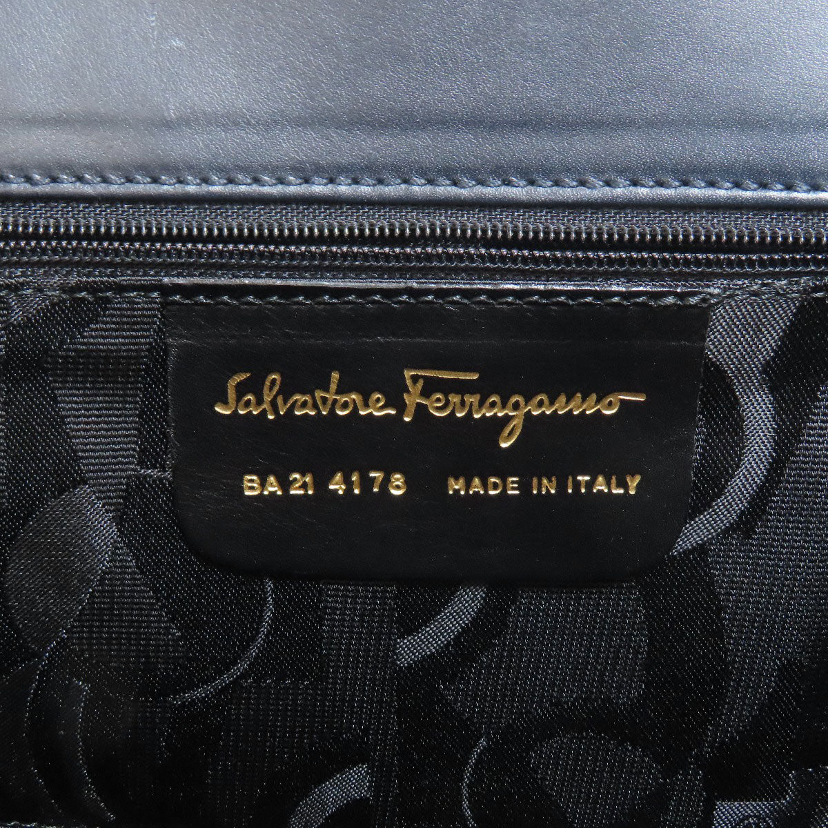 Salvatore Ferragamo Vala Ribbon 2WAY Handbag Leather Ladies [Used]