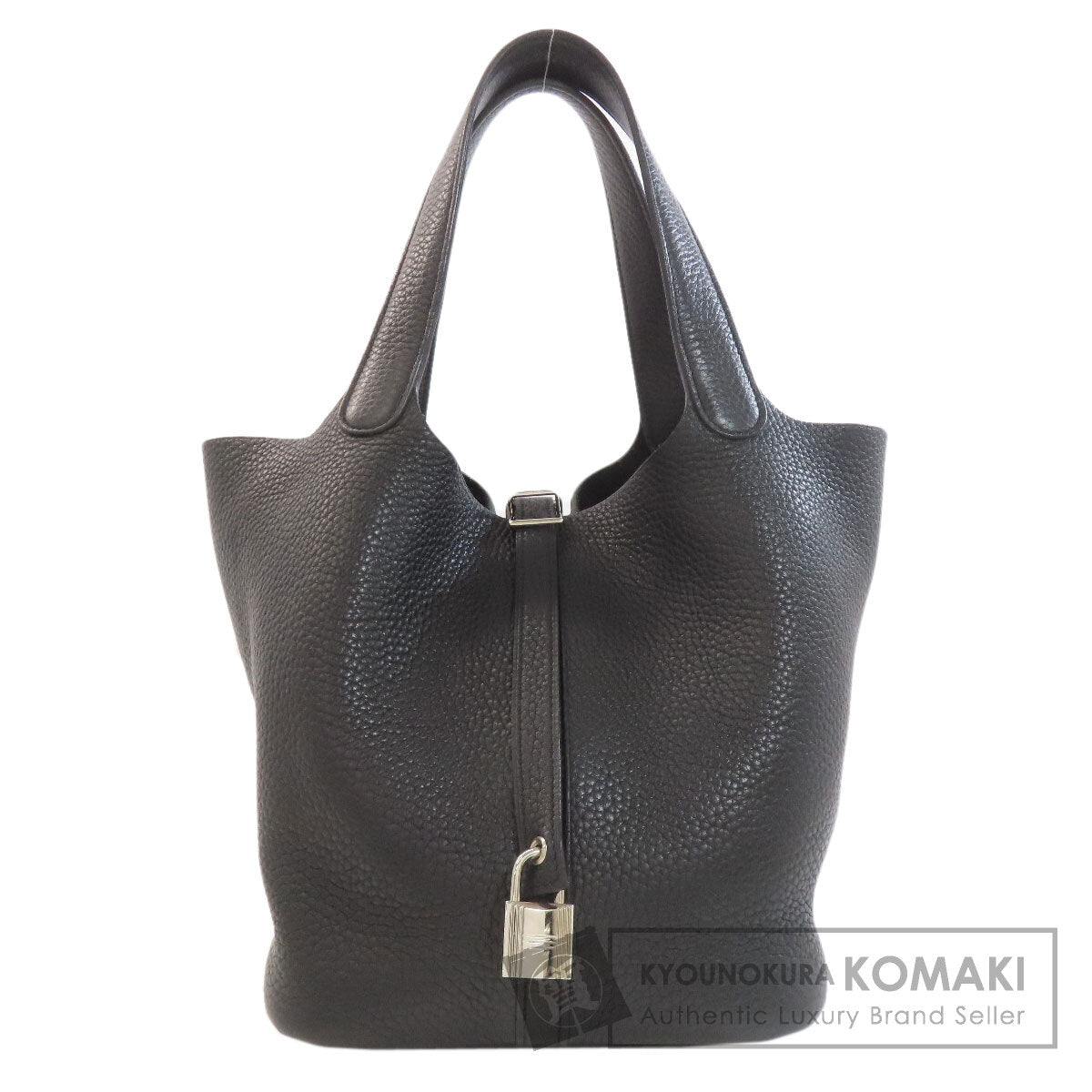 HERMES Picotin Lock MM SilverHardware Handbag Taurillon Clemence Ladies [Used]
