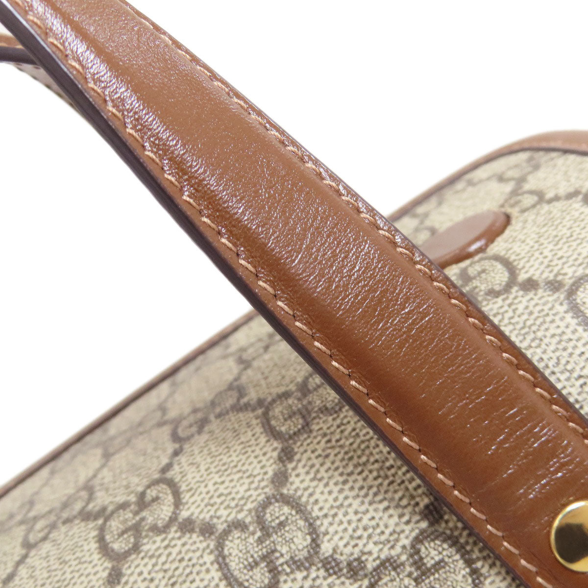 GUCCI 645453 Horsebit 1955 GG Supreme 2-Way Handbag PVC LeatherLadies [Used]