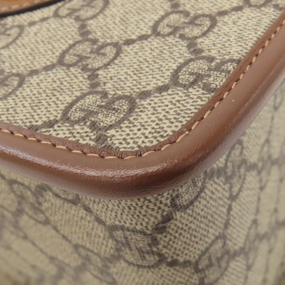 GUCCI 645453 Horsebit 1955 GG Supreme 2-Way Handbag PVC LeatherLadies [Used]