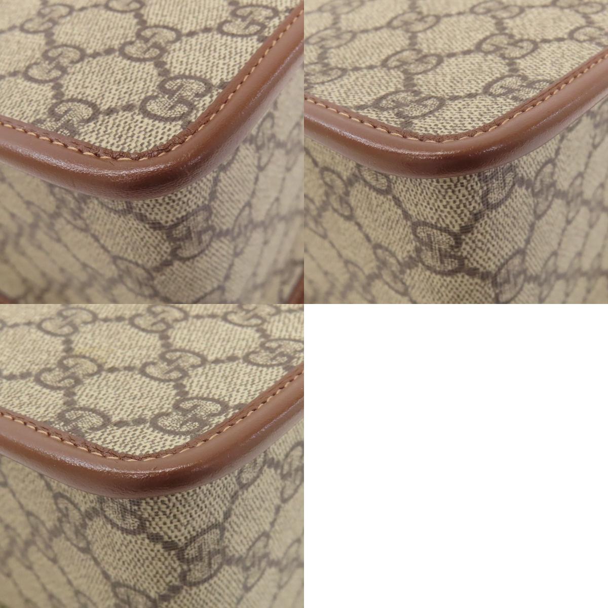 GUCCI 645453 Horsebit 1955 GG Supreme 2-Way Handbag PVC LeatherLadies [Used]