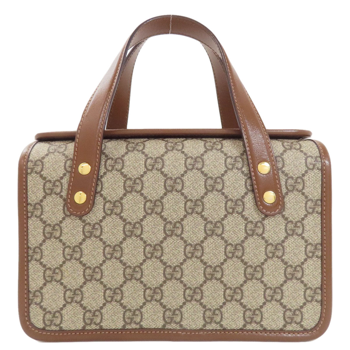 GUCCI 645453 Horsebit 1955 GG Supreme 2-Way Handbag PVC LeatherLadies [Used]