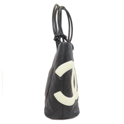 CHANEL CAMBON LINE SilverHardware Handbag Calf Ladies [Used]
