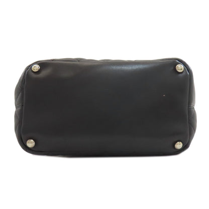 CHANEL CAMBON LINE SilverHardware Handbag Calf Ladies [Used]