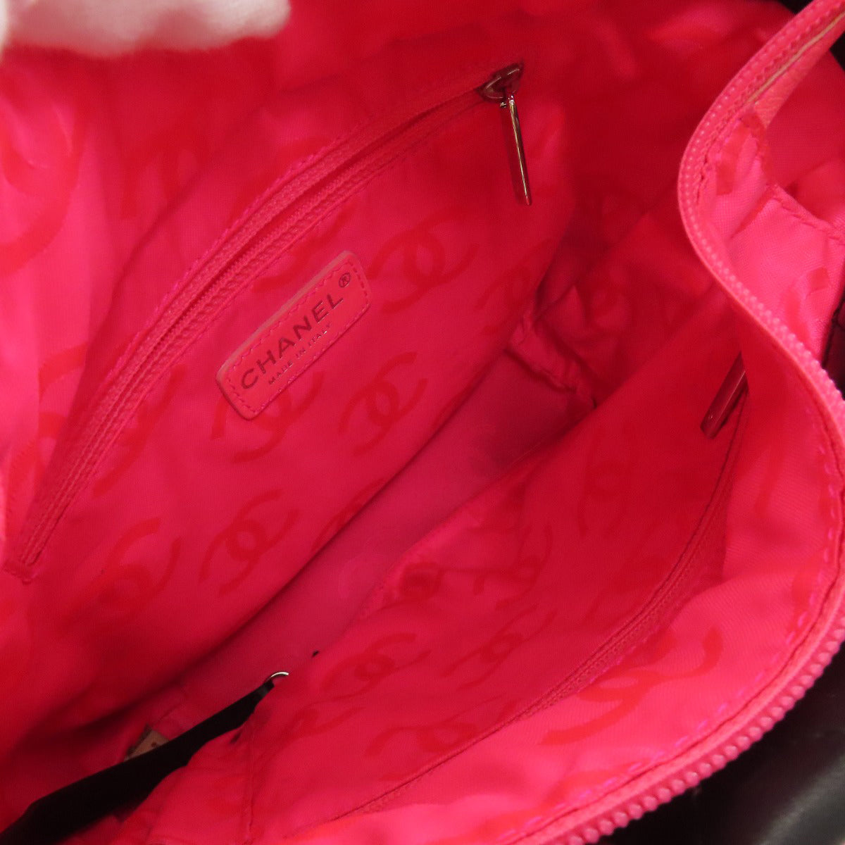 CHANEL CAMBON LINE SilverHardware Handbag Calf Ladies [Used]