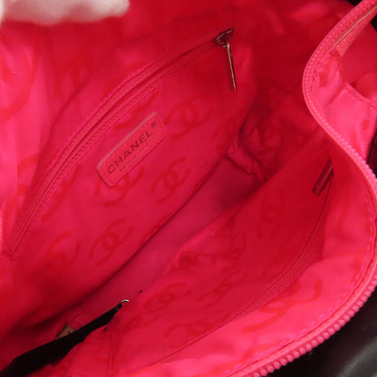 CHANEL CAMBON LINE SilverHardware Handbag Calf Ladies [Used]