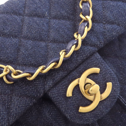 CHANEL Matelasse COCO Mark GoldHardware Backpack Â· Daypack Denim Ladies [Used]