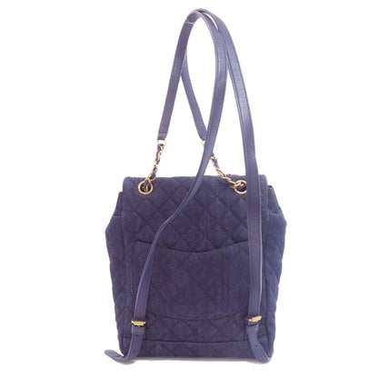 CHANEL Matelasse COCO Mark GoldHardware Backpack Â· Daypack Denim Ladies [Used]