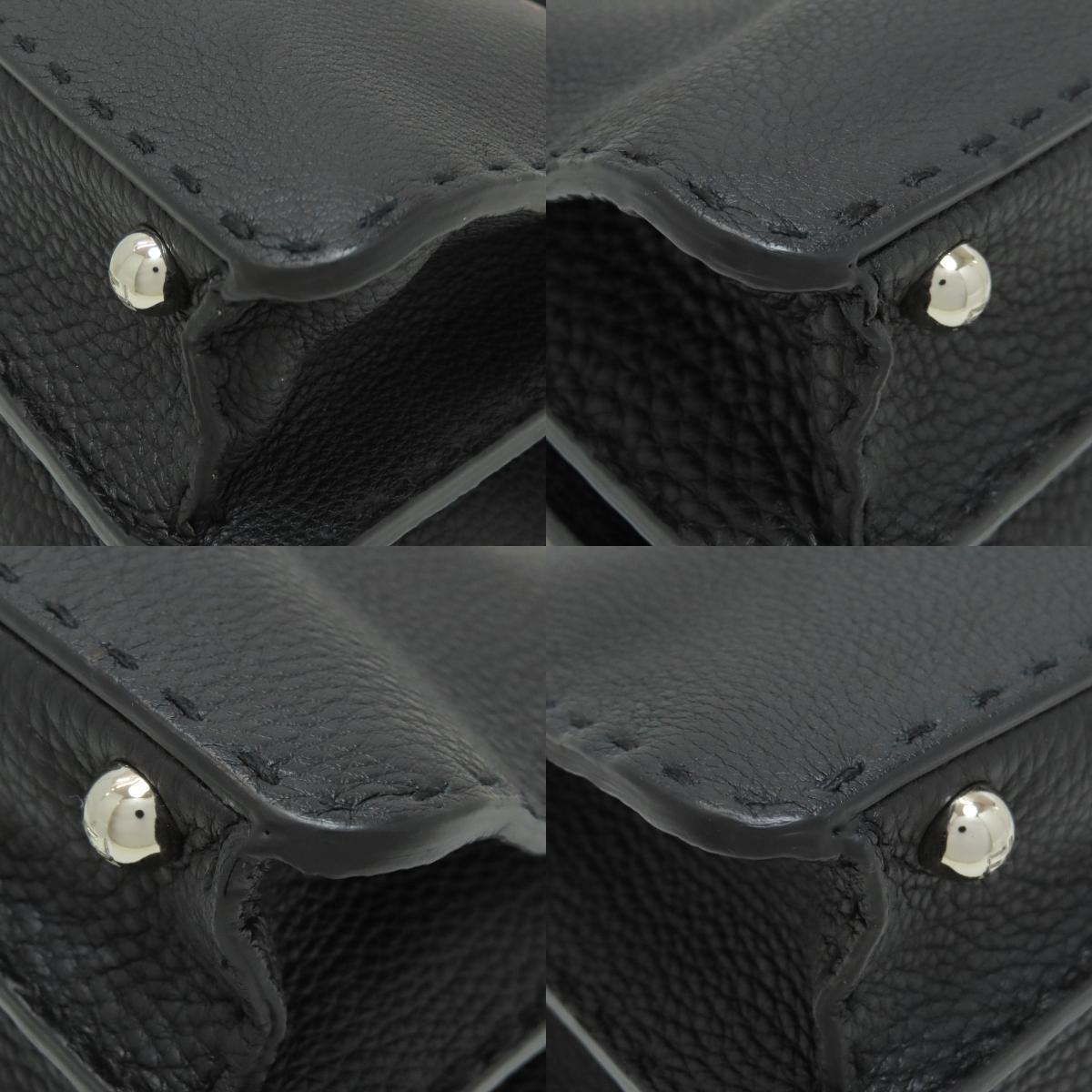 FENDI Peekaboo I See You Small Selleria with Wrappy 2-Way Handbag Calf Ladies [Used]