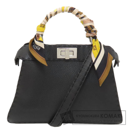 FENDI Peekaboo I See You Small Selleria with Wrappy 2-Way Handbag Calf Ladies [Used]