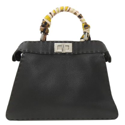 FENDI Peekaboo I See You Small Selleria with Wrappy 2-Way Handbag Calf Ladies [Used]