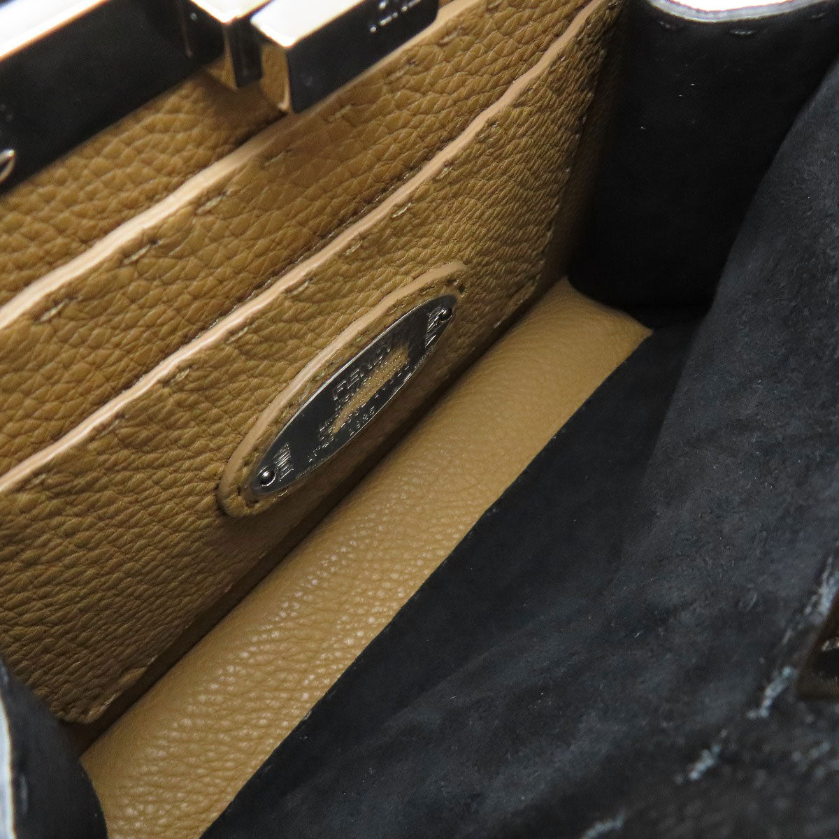 FENDI Peekaboo I See You Small Selleria with Wrappy 2-Way Handbag Calf Ladies [Used]