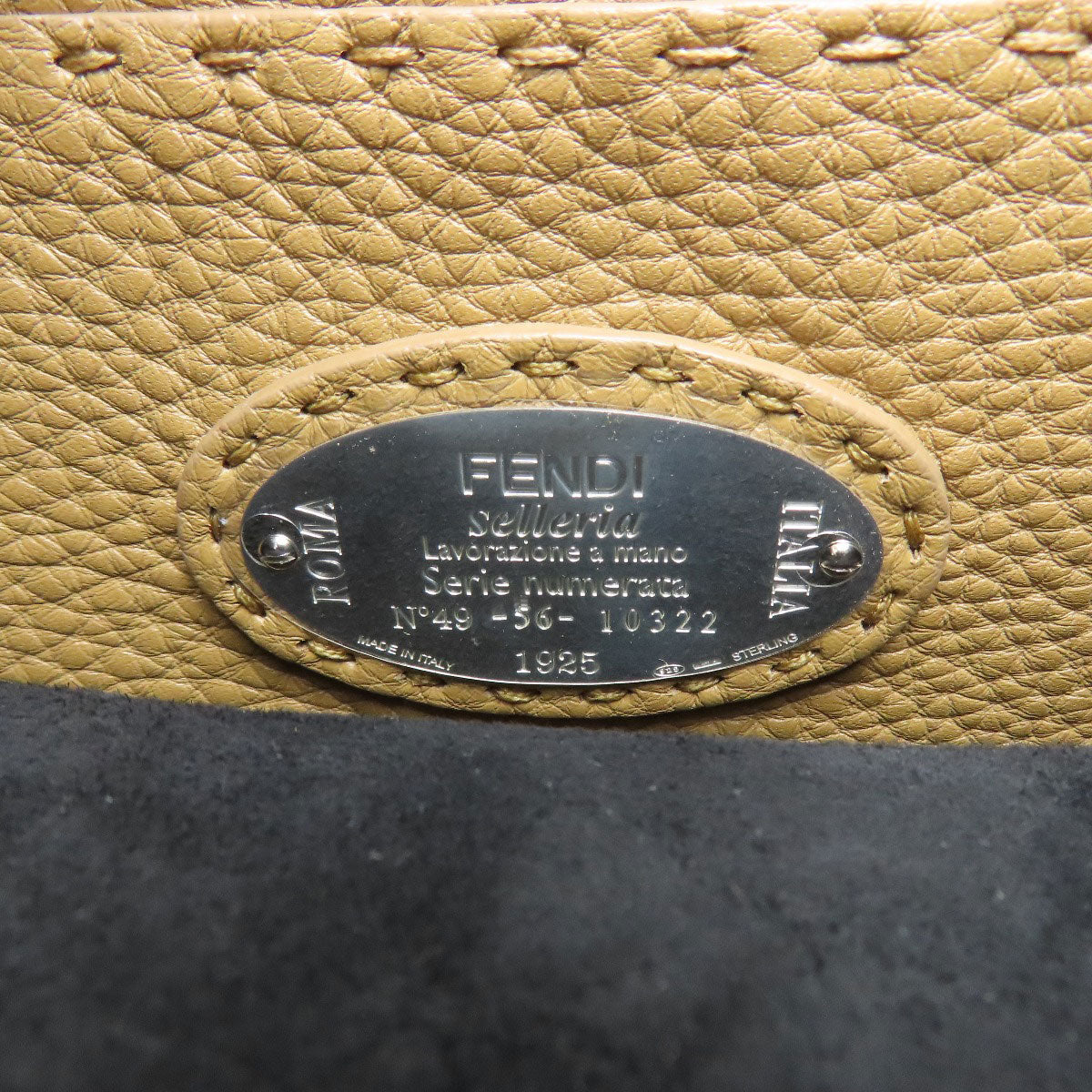 FENDI Peekaboo I See You Small Selleria with Wrappy 2-Way Handbag Calf Ladies [Used]