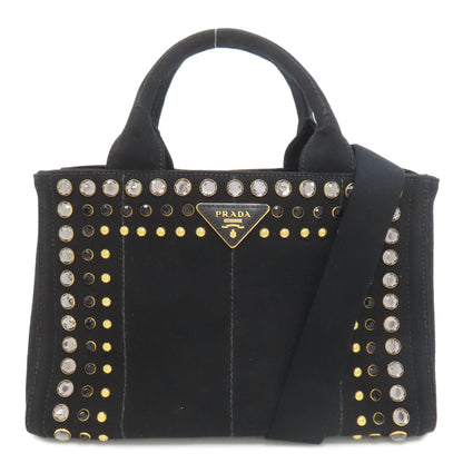PRADA Canapa mini 2 WAY Handbag Canvas Ladies [Used]