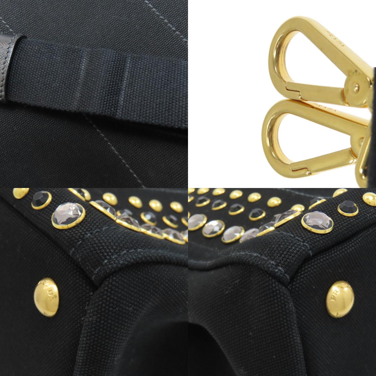 PRADA Canapa mini 2 WAY Handbag Canvas Ladies [Used]