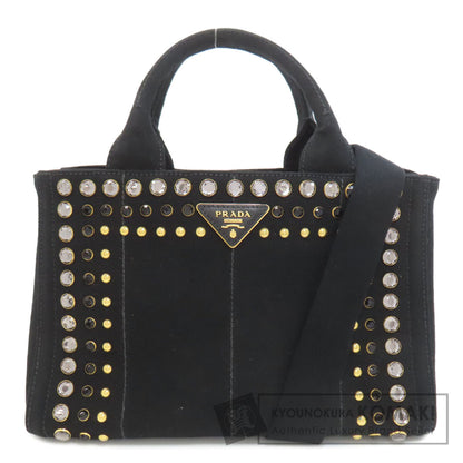 PRADA Canapa mini 2 WAY Handbag Canvas Ladies [Used]