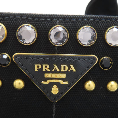 PRADA Canapa mini 2 WAY Handbag Canvas Ladies [Used]