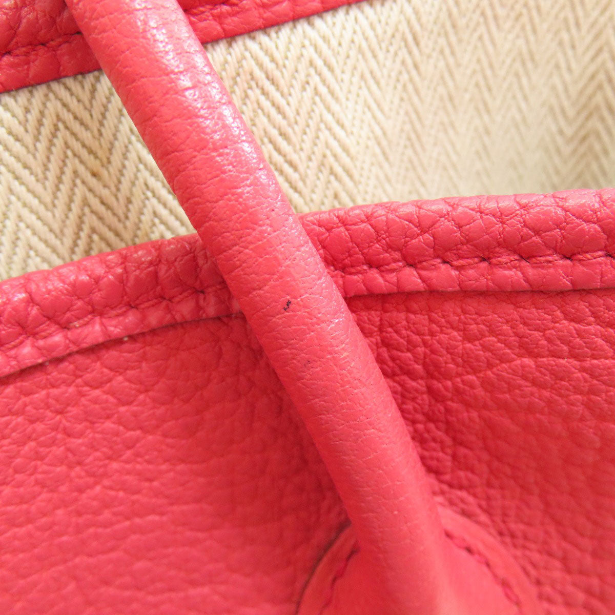 HERMES Garden Party TPM SilverHardware Handbag Togo Ladies [Used]