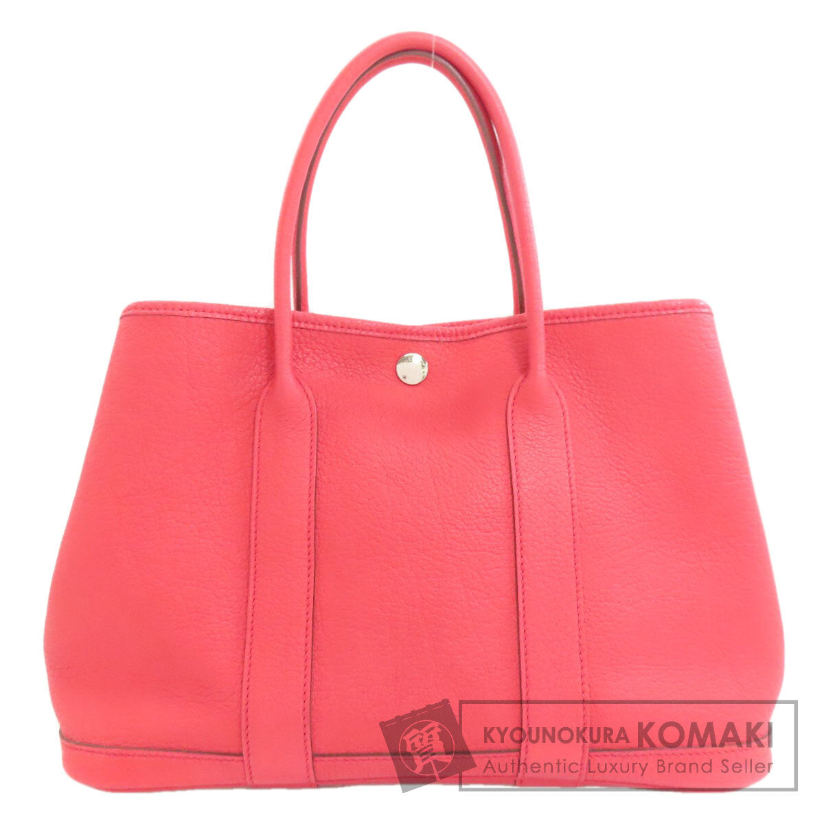 HERMES Garden Party TPM SilverHardware Handbag Togo Ladies [Used]