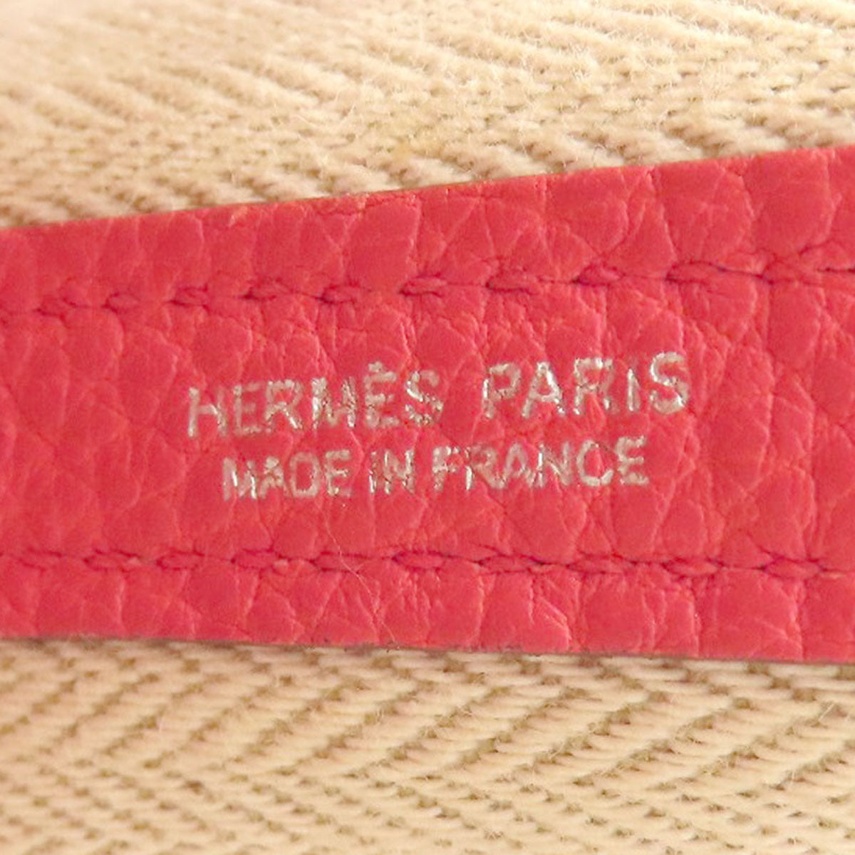 HERMES Garden Party TPM SilverHardware Handbag Togo Ladies [Used]