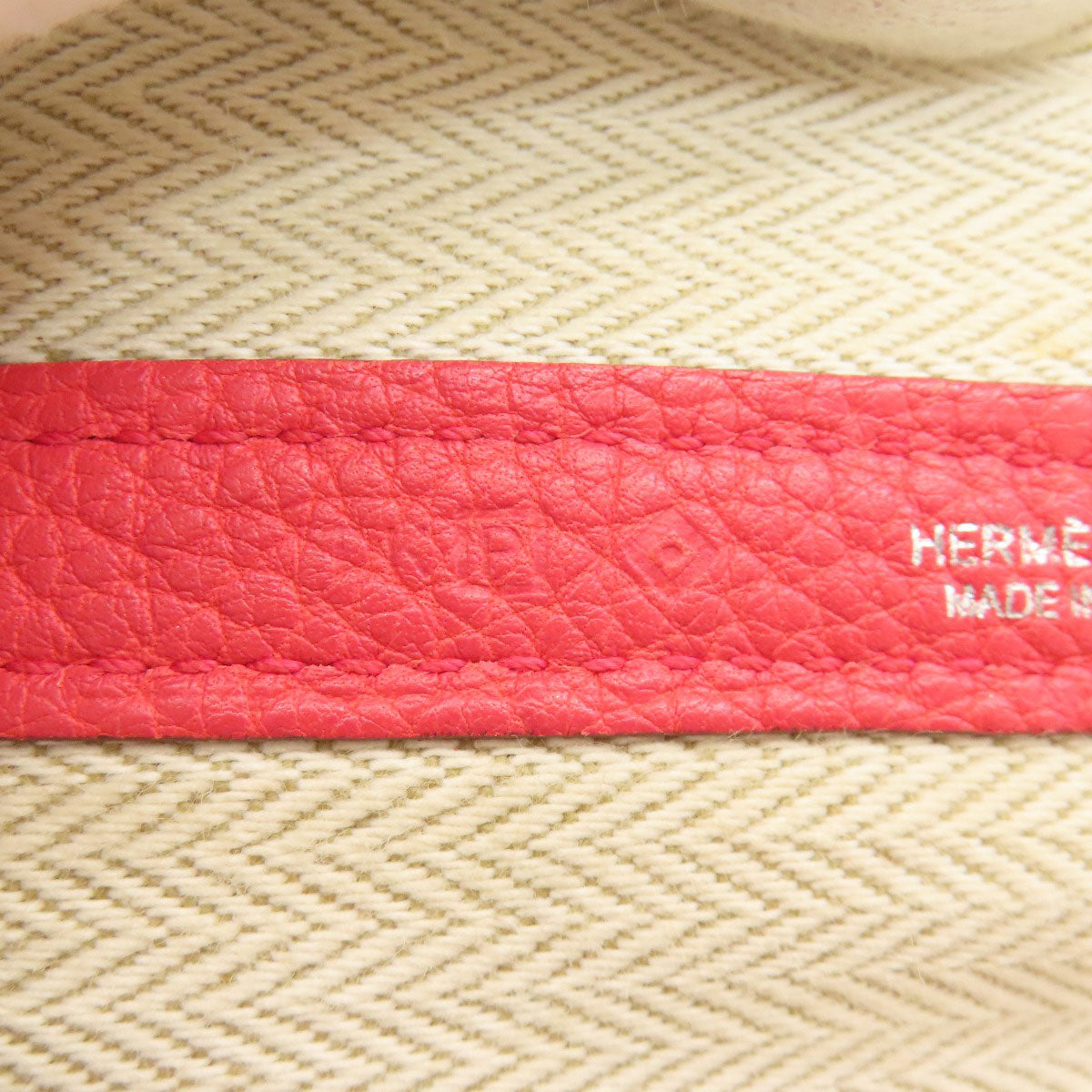 HERMES Garden Party TPM SilverHardware Handbag Togo Ladies [Used]