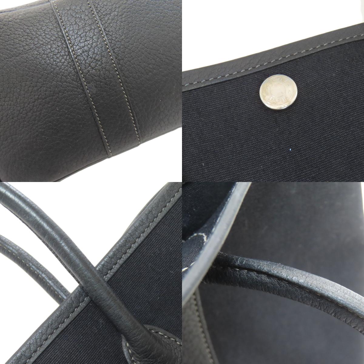 HERMES Garden Party TPM SilverHardware Handbag Towar Officche Ladies [Used]