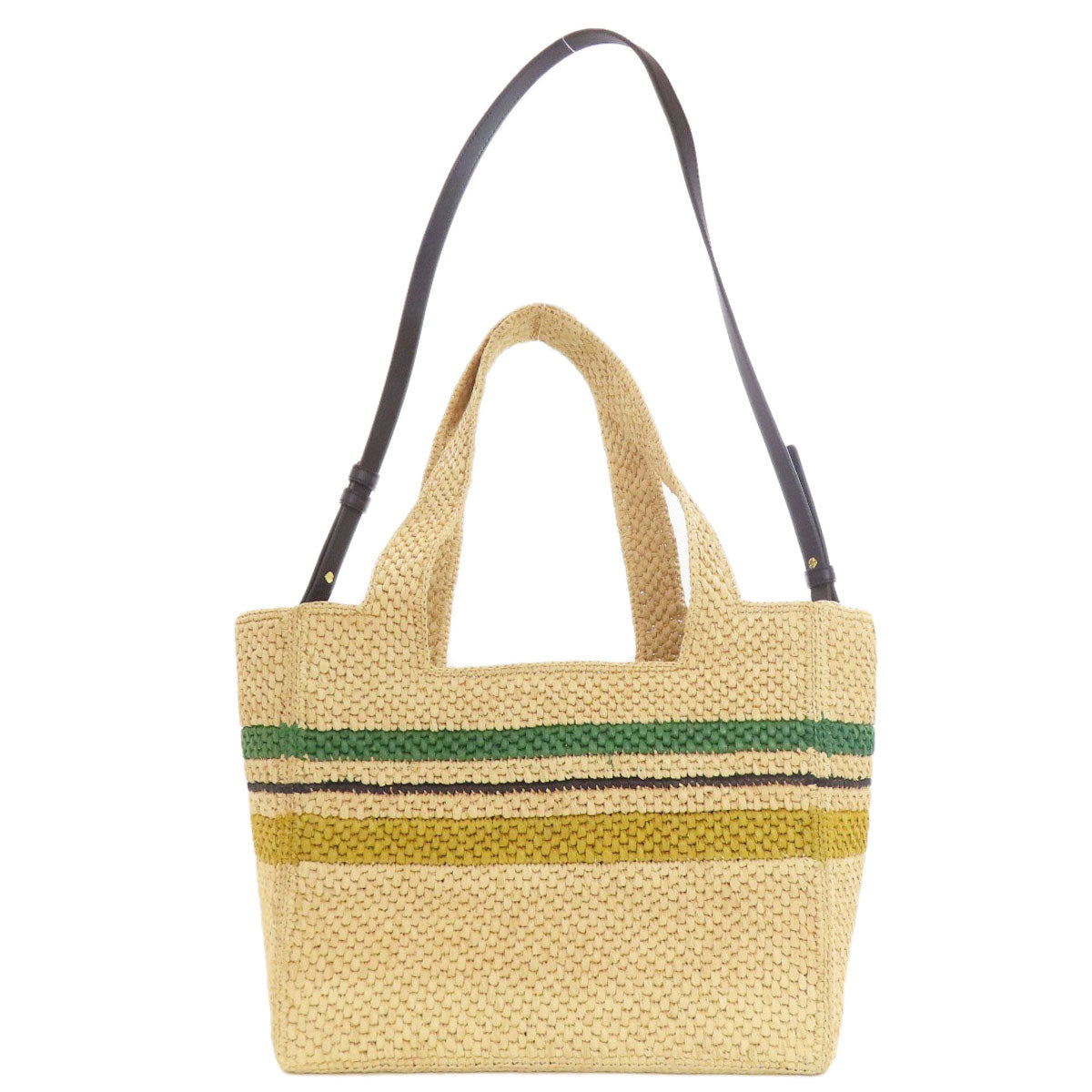 LOEWE Font Tote 2WAY Handbag Raffia Ladies [Used]