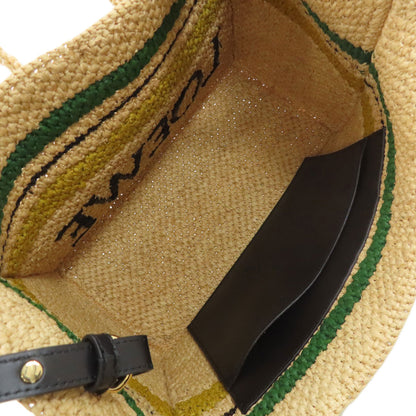 LOEWE Font Tote 2WAY Handbag Raffia Ladies [Used]